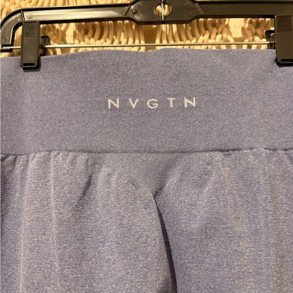 NVGTN Contour Seamless Blue Shaping Leggings High-Waist Tummy Control, Slimming - Picture 2 of 2